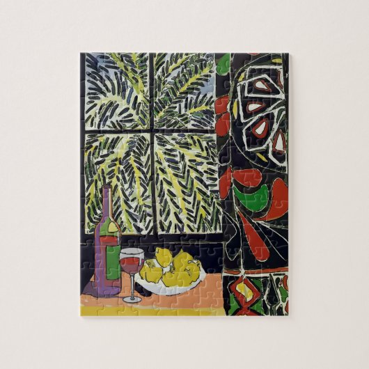 Abstraktes Fenster mit Wein Puzzle (Vertikal)