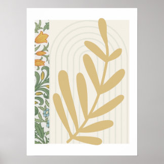 Abstraktes Fern Leaf Poster