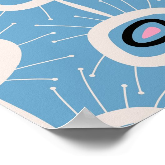 Abstraktes festes Mittelalter Moderne Poster (Ecke)