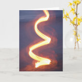Abstraktes Feuer 1 Karte (Gelbe Blume)
