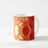 Abstraktes Feuer Kaffeetasse (VorderseiteRechts)