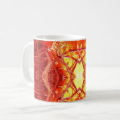 Abstraktes Feuer Kaffeetasse (Vorderseite Links)