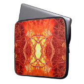 Abstraktes Feuer Laptopschutzhülle (Vorderseite Links)