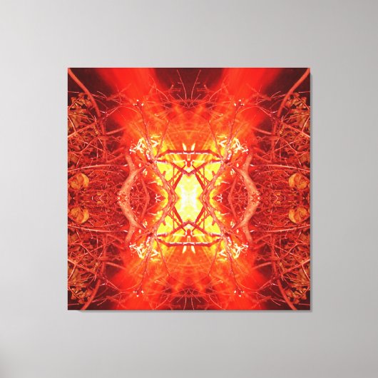 Abstraktes Feuer Leinwanddruck (Vorderseite)