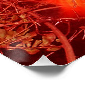 Abstraktes Feuer Poster (Ecke)