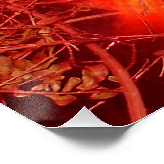 Abstraktes Feuer Poster (Ecke)