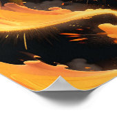 Abstraktes Feuer Poster (Ecke)