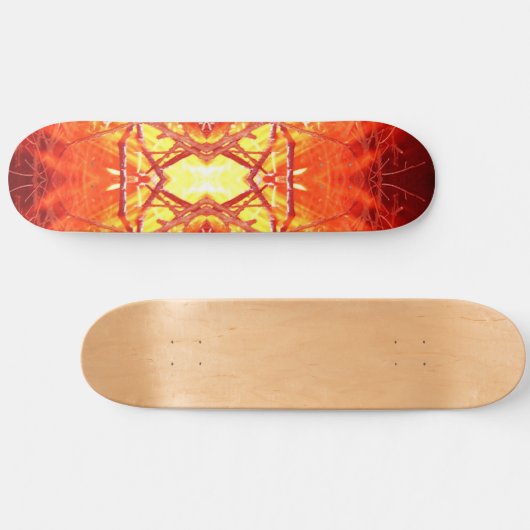 Abstraktes Feuer Skateboard (Horizontal)