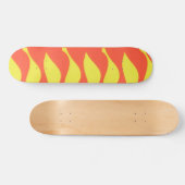 Abstraktes Feuer-Skateboard-Deck Skateboard (Horizontal)