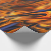 Abstraktes Feuer-u. Eis-Verpackungs-Papier Geschenkpapier (Ecke)