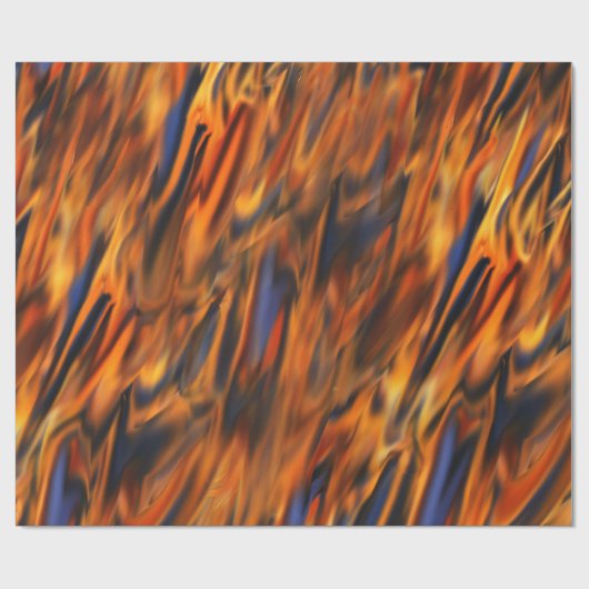 Abstraktes Feuer-u. Eis-Verpackungs-Papier Geschenkpapier (Flach)