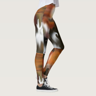 Abstraktes Feuer und Eis im Südwesten Leggings