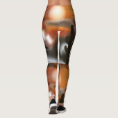 Abstraktes Feuer und Eis im Südwesten Leggings (Rückseite)