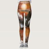 Abstraktes Feuer und Eis im Südwesten Leggings (Vorderseite)