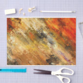 abstraktes Feuer- und Goldpapier Seidenpapier (Handwerk)