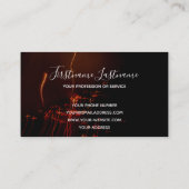 Abstraktes Feuerwerk Regensparkbus Visitenkarte (Rückseite)