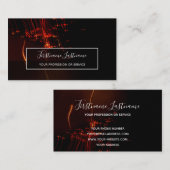 Abstraktes Feuerwerk Regensparkbus Visitenkarte (Vorne/Hinten)