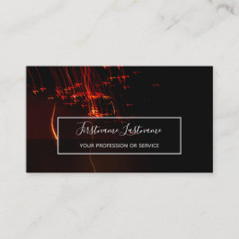 Abstraktes Feuerwerk Regensparkbus Visitenkarte