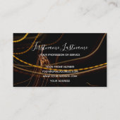 Abstraktes Feuerwerk Regensparkbus Visitenkarte (Rückseite)