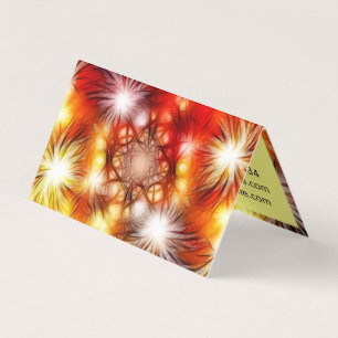 Abstraktes Feuerwerk Sterne Design Benutzerdefinie Visitenkarten