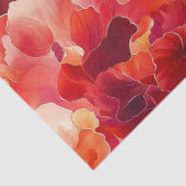 Abstraktes Fire Coral Tissue Paper Seidenpapier (Detail)