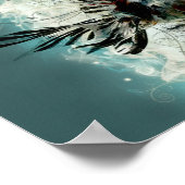 Abstraktes Fischdesign Poster (Ecke)