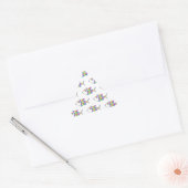 Abstraktes Fischmuster Dreieckiger Aufkleber (Umschlag)