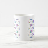 Abstraktes Fischmuster Kaffeetasse (Mittel)
