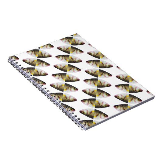 Abstraktes Fischmuster Notizblock (Rechte Seite)