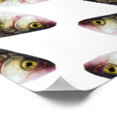 Abstraktes Fischmuster Poster (Ecke)