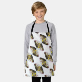 Abstraktes Fischmuster Schürze (Getragen)