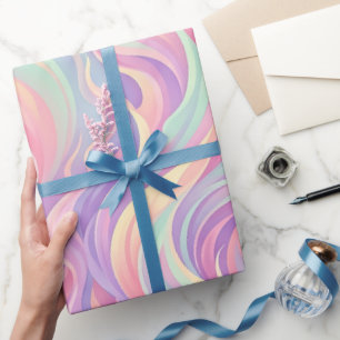 Abstraktes Flammen-Pastell-Weiches Geschenkpapier