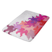 Abstraktes Flammenbad Badematte (Schrägansicht)