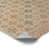 Abstraktes Fliesenmuster in Israel Leinwand drucks Poster (Ecke)