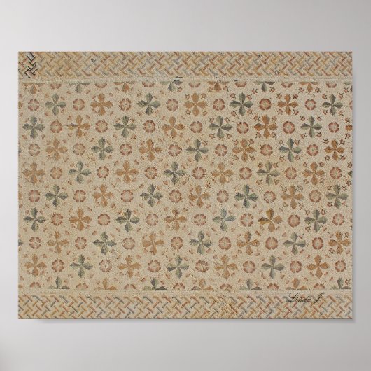 Abstraktes Fliesenmuster in Israel Leinwand drucks Poster (Vorne)