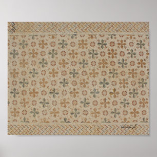 Abstraktes Fliesenmuster in Israel Leinwand drucks Poster