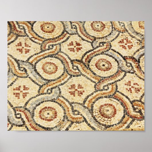 Abstraktes Fliesenmuster in Israel Leinwand drucks Poster (Vorne)