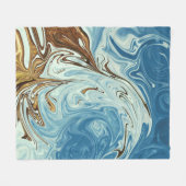 Abstraktes Fließverhalten Fleecedecke (Vorderseite (Horizontal))