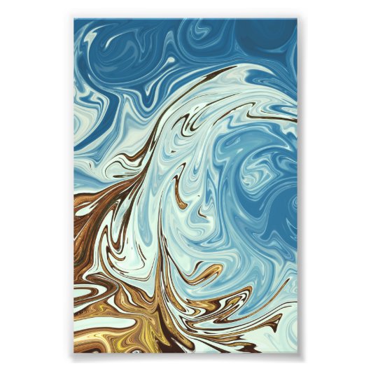 Abstraktes Fließverhalten Fotodruck (Vorne)