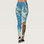 Abstraktes Fließverhalten Leggings (Rückseite)