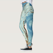 Abstraktes Fließverhalten Leggings (Links)