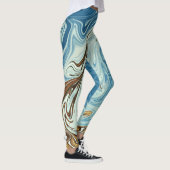 Abstraktes Fließverhalten Leggings (Rechts)
