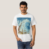 Abstraktes Fließverhalten T-Shirt (Vorne ganz)