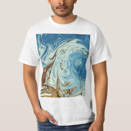 Abstraktes Fließverhalten T-Shirt (Vorderseite)