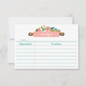 Abstraktes Floor- und Foliage-Walzenrezept Button Mitteilungskarte (Vorderseite)