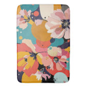 "Abstraktes Floral" Badematte (Vorderseite Vertikal)