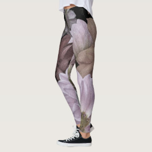 Abstraktes Floral Dahlia Garden Blume Leggings