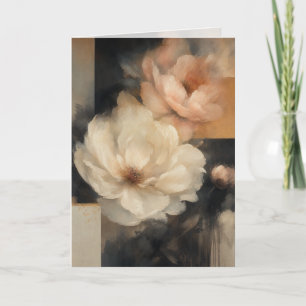 "Abstraktes Floral" Karte