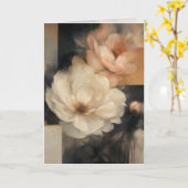 "Abstraktes Floral" Karte (Gelbe Blume)
