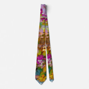 Abstraktes Floral/ schöne Farbmischung Krawatte